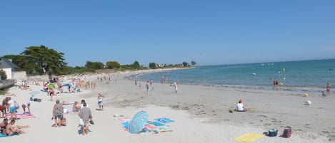 Vlak bij het strand