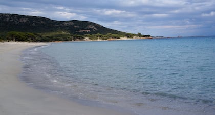 Mini Villa Sea View 4 pers 800m beach palombaggia. Private parking at the beach.