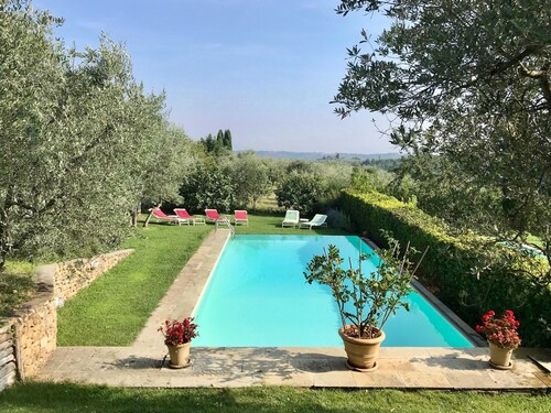 Altipertoli - Luxusvilla im Chianti, 5 Zimmer, Swimmingpool, Nebengebäude, 360 ° Ansicht