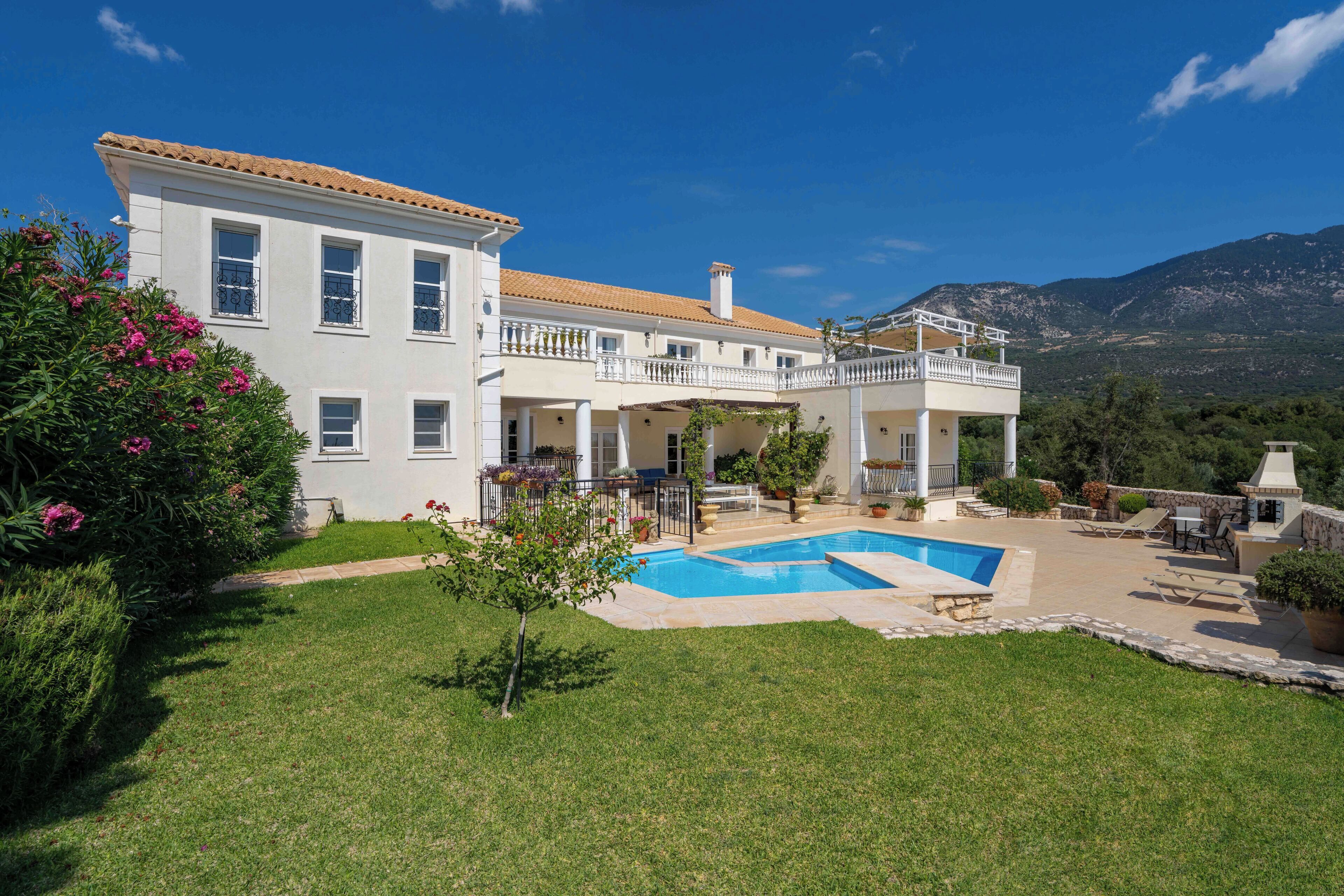 Villa Loukia south facing elevation 