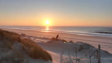 Una playa cerca, sillas reclinables de playa