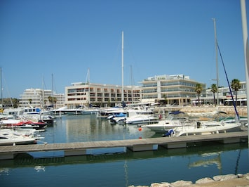 Gil Eanes Building From Across the Marina