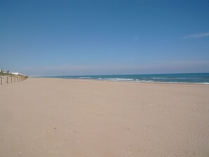 En la playa 