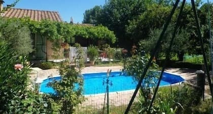 Villa mit Sommerküche, Terrasse, privatem Pool, Grill, schattiger Boden