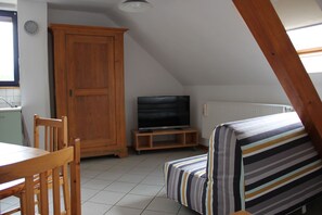 Télévision, baby-foot, table de tennis de table