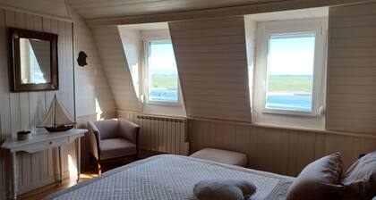 Gite 3*** VUE SUR BAIE DE SOMME décoration contemporaine, trÚs fonctionnel.