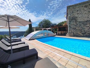 Pool - Gîte 12 pers, pétanque court, swimming pool : week from july 11th to 18th free ! (Courris)