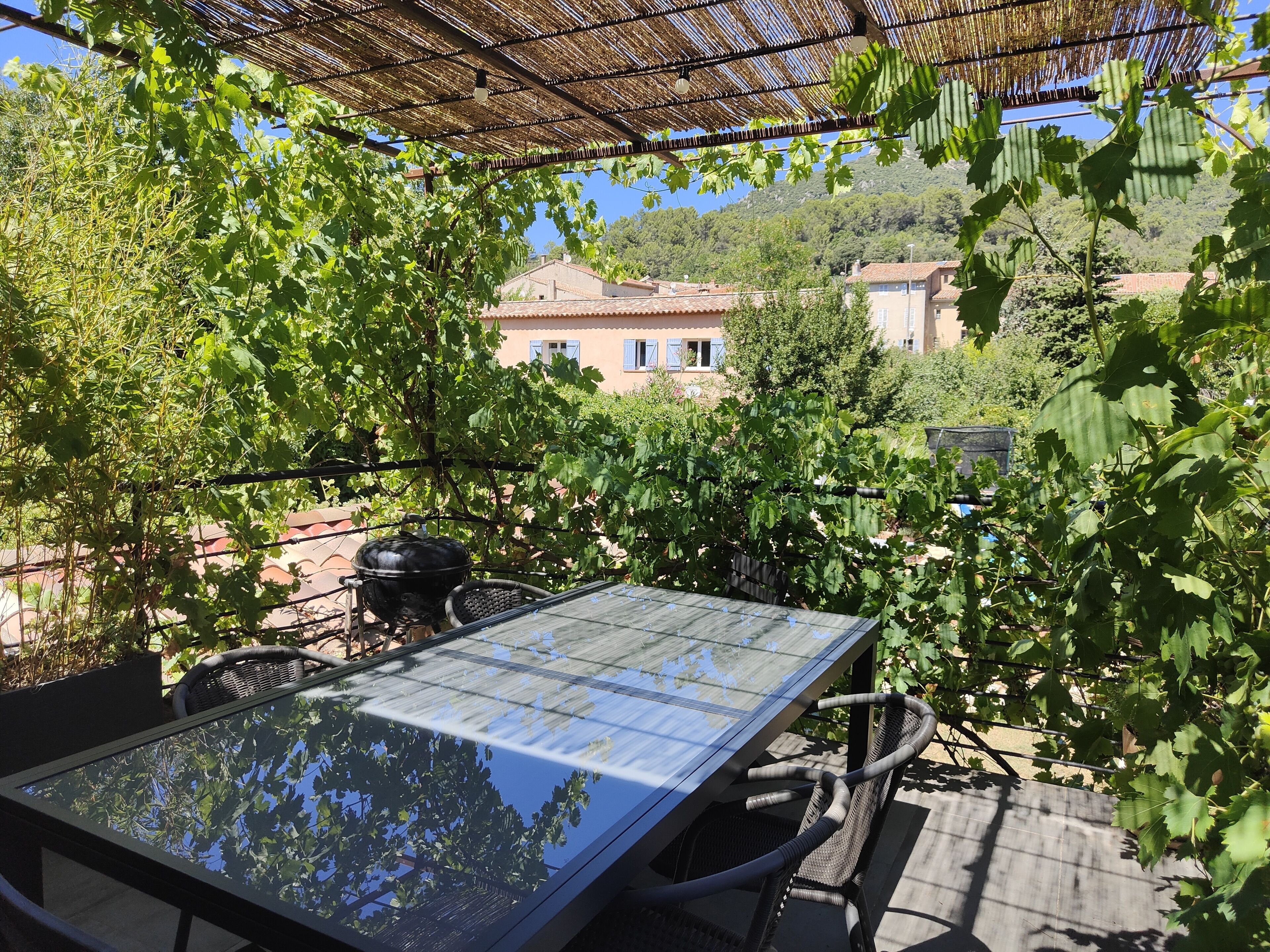 Terrasse nord avec barbecue