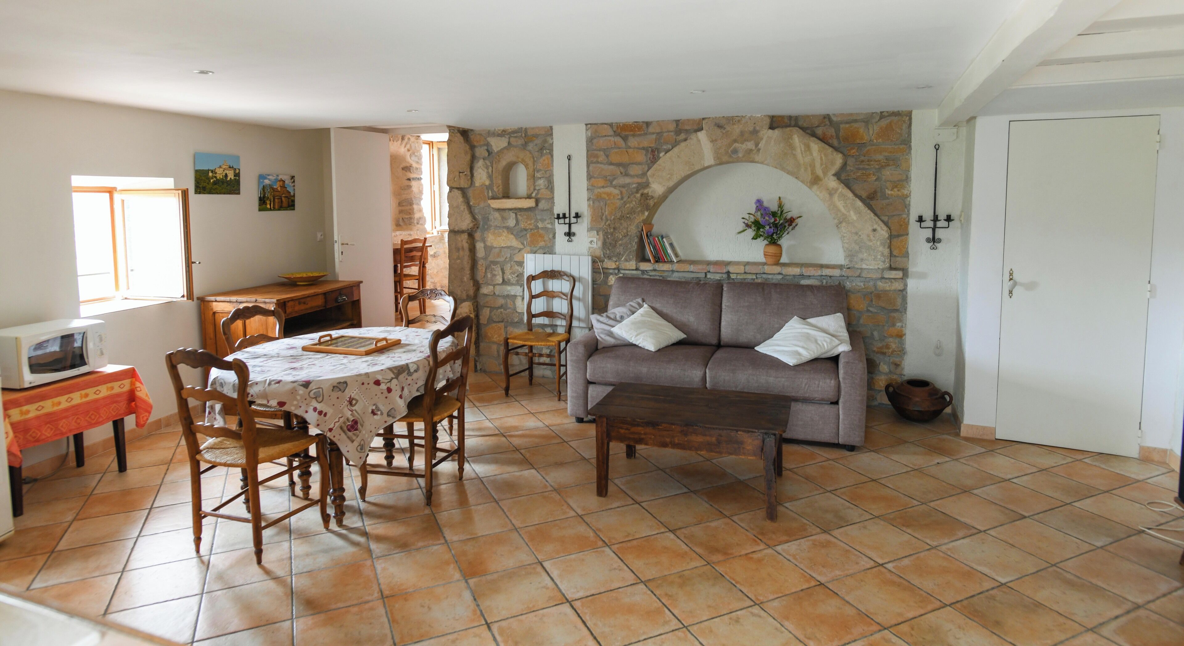 Pièce à vivre (23 m2): Le coin salon et repas