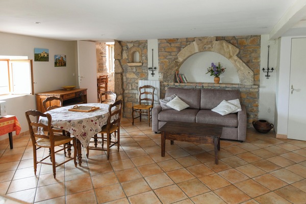 Pièce à vivre (23 m2): Le coin salon et repas