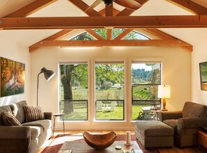 Smart TV, DVD player, ping pong, books