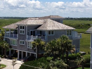 Exterior - Luxury Beach House ~ Steps to the Ocean with Stunning Sound Views  (Wrightsville Beach)