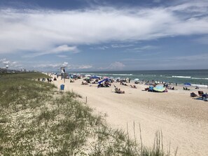 Beach nearby, sun loungers, beach towels - Luxury Beach House ~ Steps to the Ocean with Stunning Sound Views  (Wrightsville Beach)