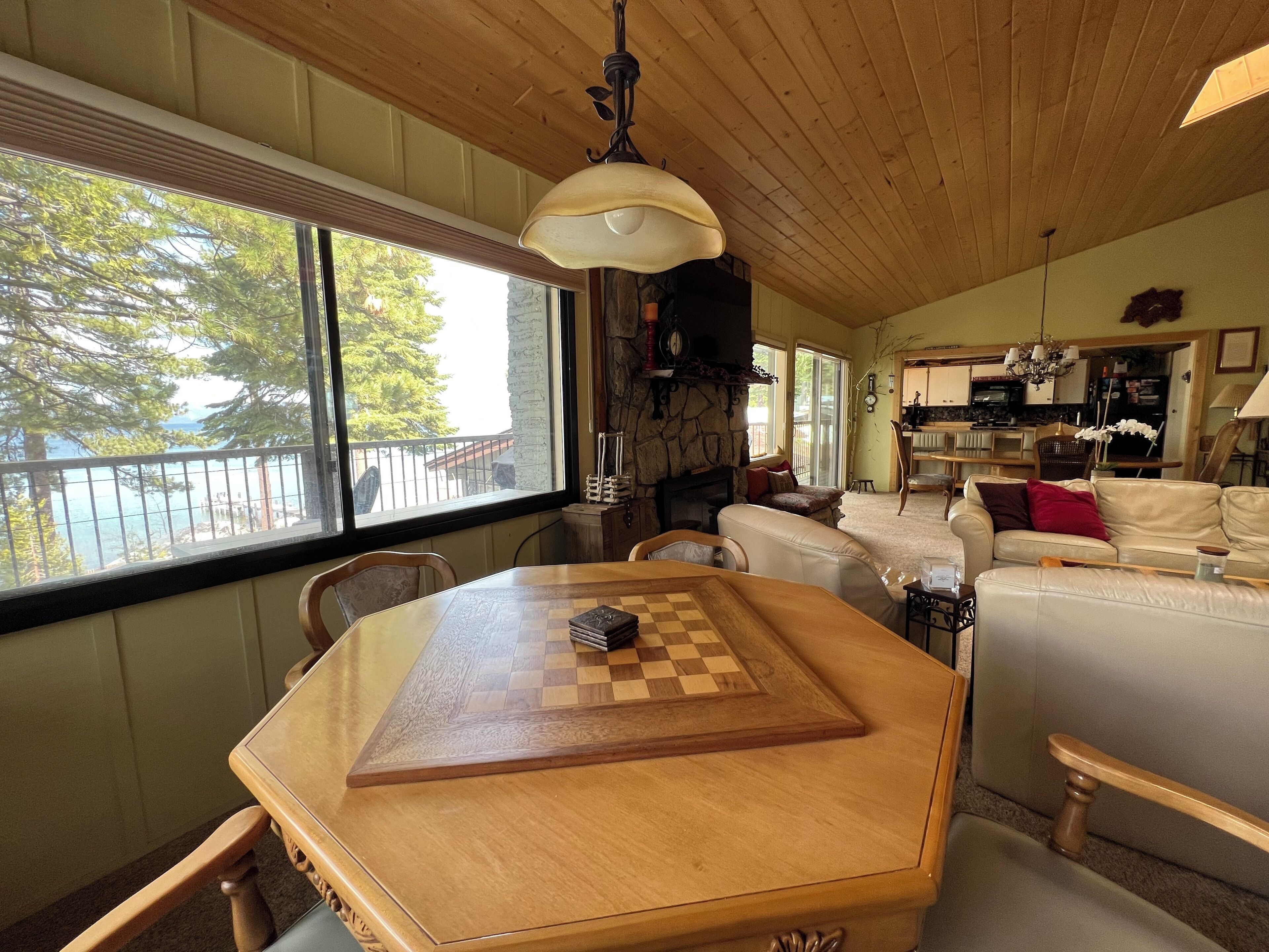 Overlooking the lake, Tahoma, steps from the beach and pier