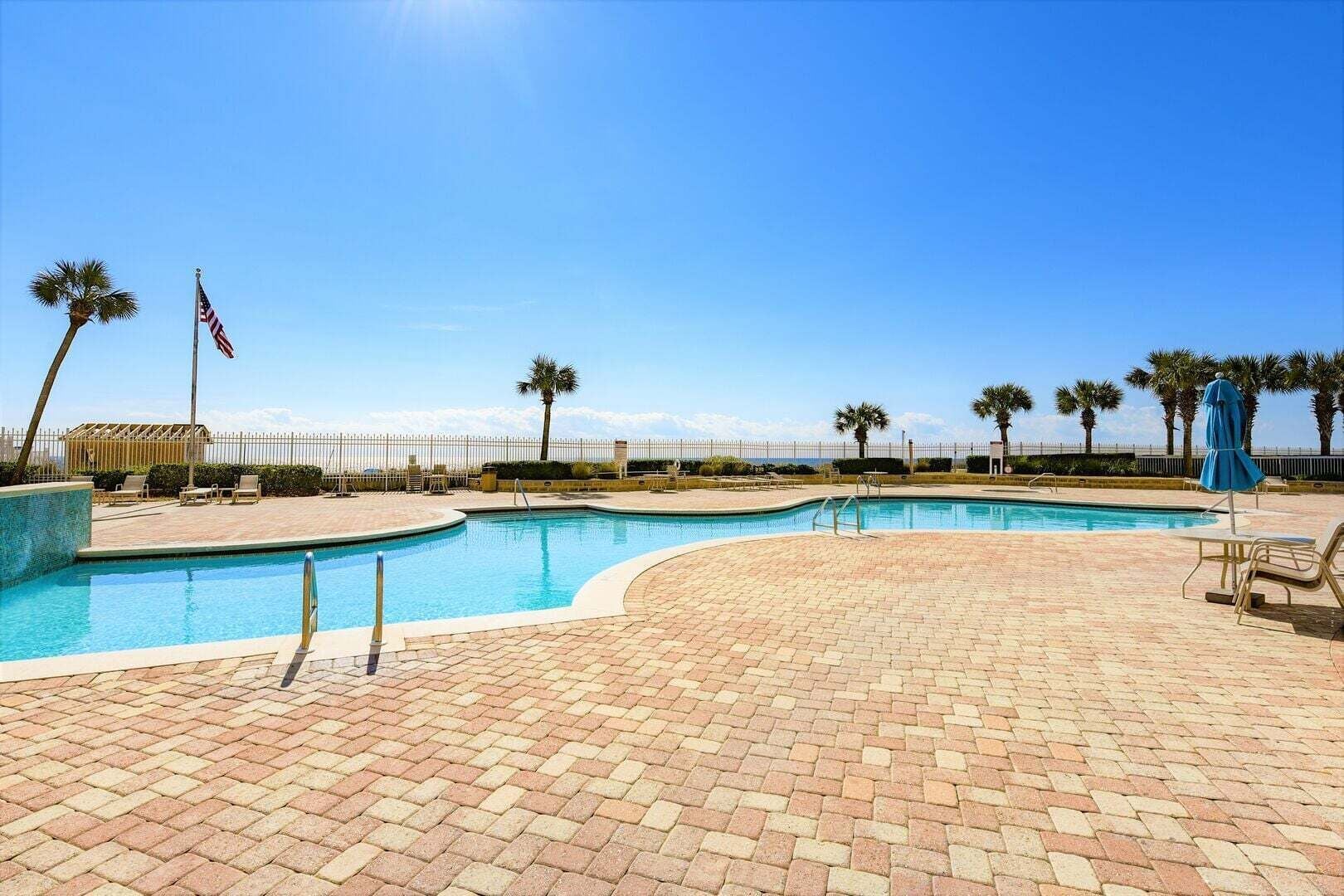 A heated pool