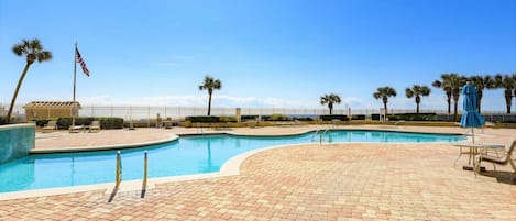 A heated pool
