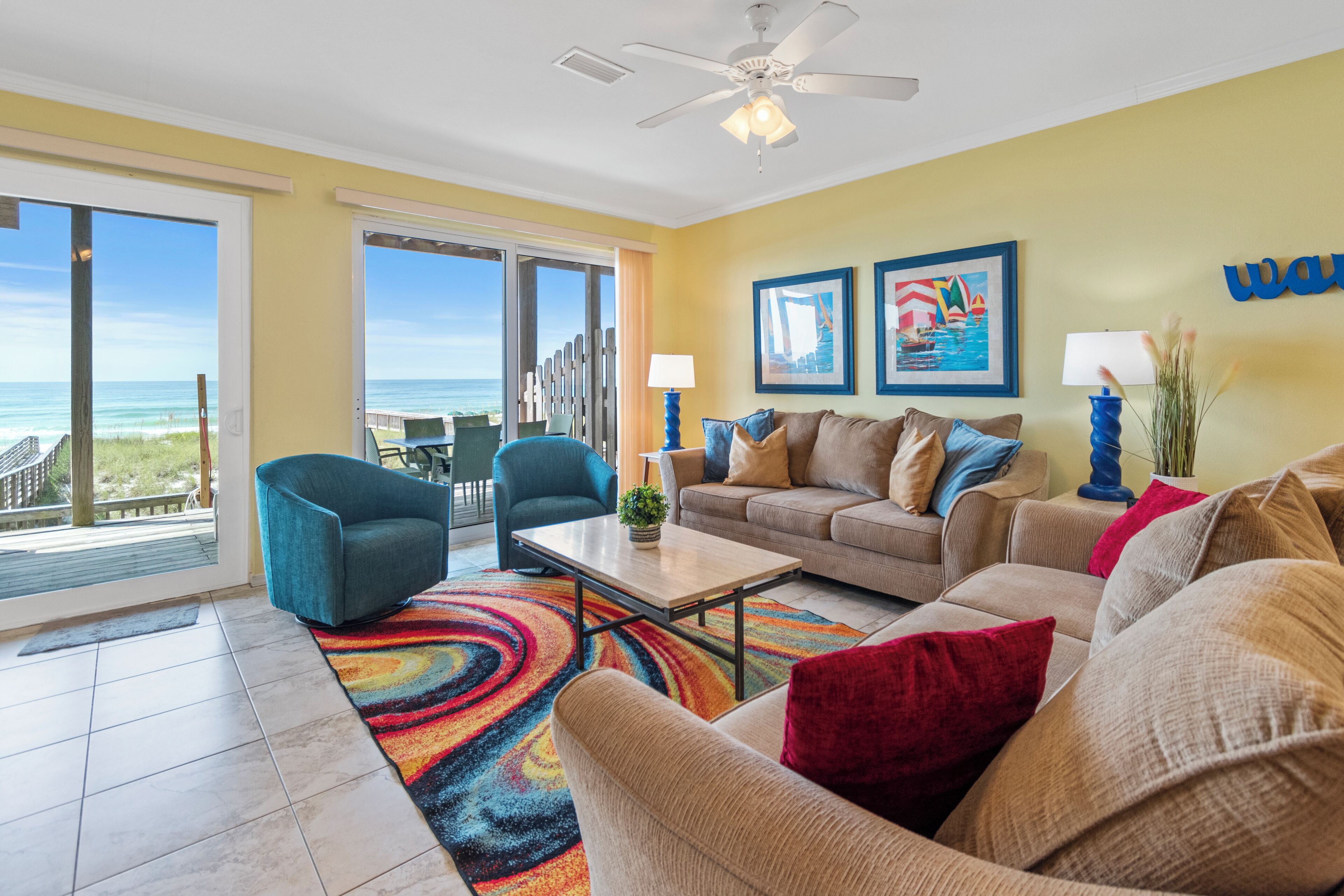 Gulf Front Home with Private Beach Crossover. Seagull