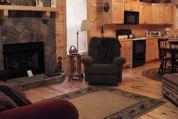 TV, fireplace, DVD player