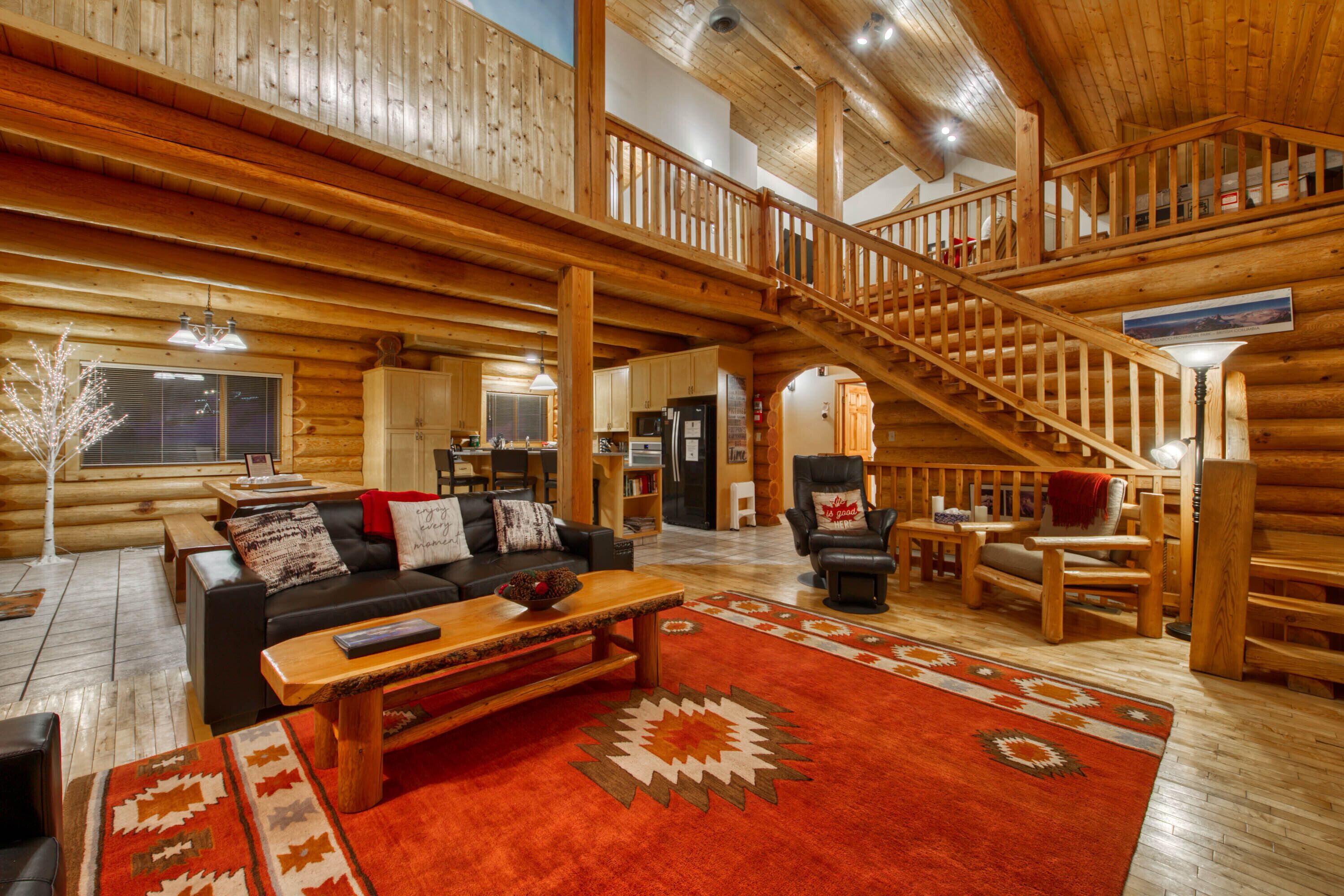 Family Friendly True Log Home experience