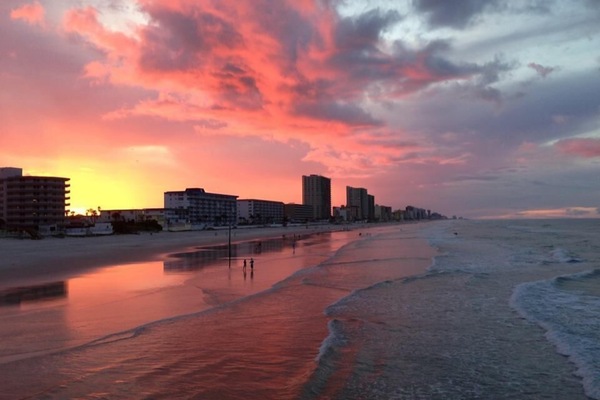 Beautiful sunset taken from Sunglow Pier