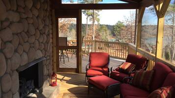 TV, music library, stereo