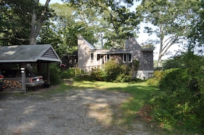 Carport in front of house