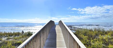 På stranden