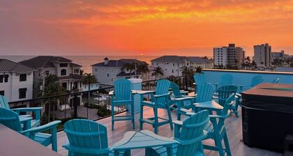 ISLAND TIME 360 VIEW: couchers de soleil, ciel nocturne nocturne, spa et foyer au toit