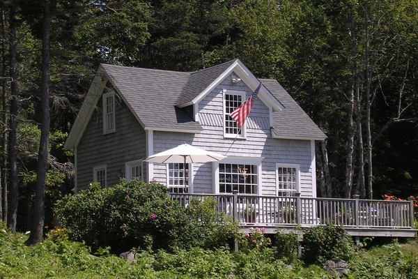 Cottage as seen from waterside.