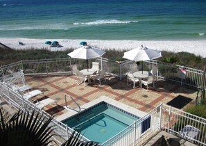 Pool - Hidden Secret on 30A.  Just steps to beach with pool looking over the ocean. (Santa Rosa Beach)