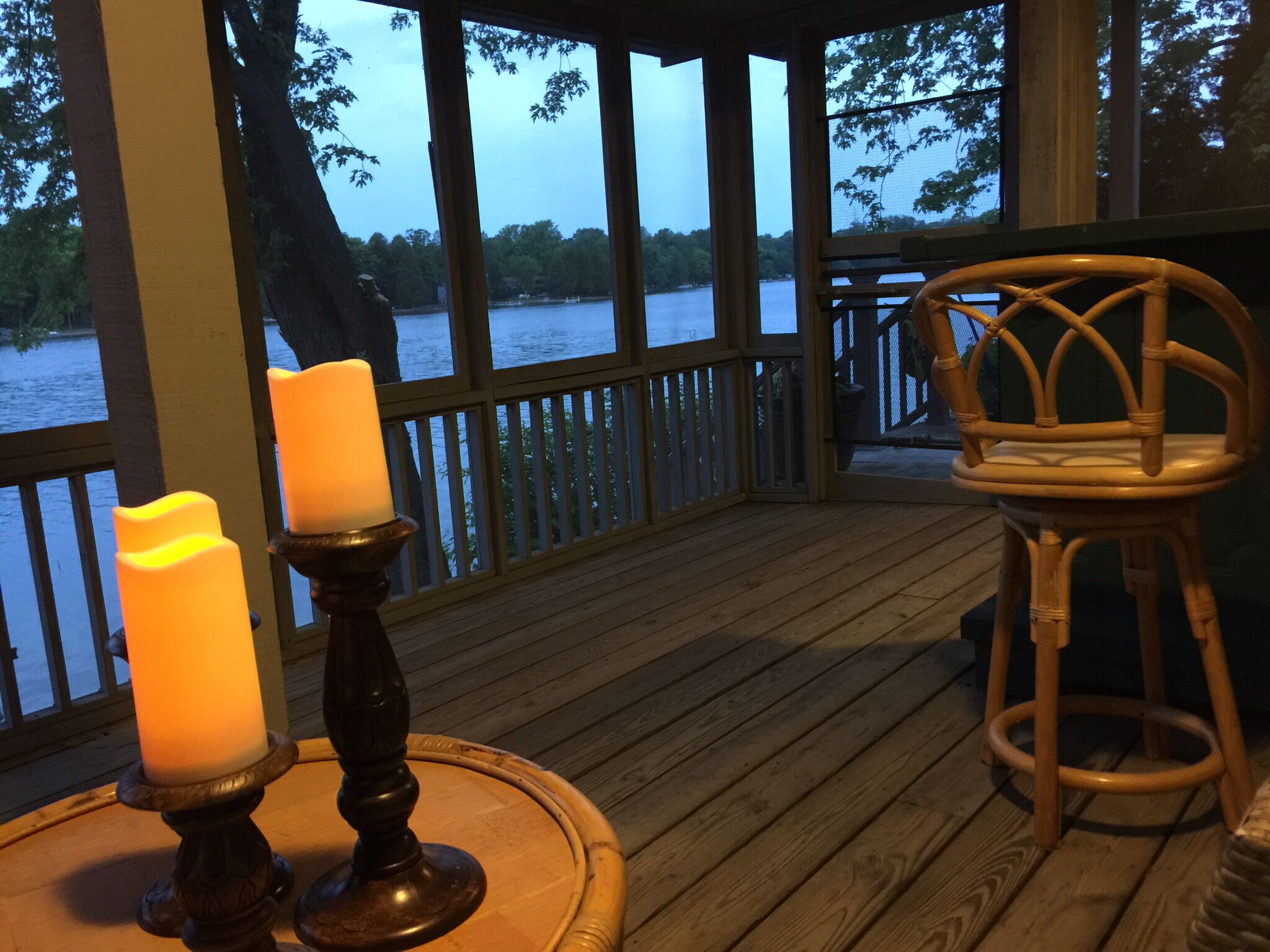 Dusk view from porch