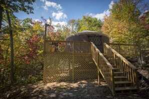 Exterior - Secluded yurt on Blue Ridge Pay & MTS Trl with hot tub, only 15min from downtown (Asheville)