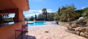 A heated pool