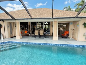 A heated pool