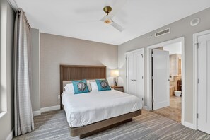 1 bedroom, in-room safe, desk, iron/ironing board - Lagoon Pool View Suite • Oceanfront Resort • Singer Island (Riviera Beach)