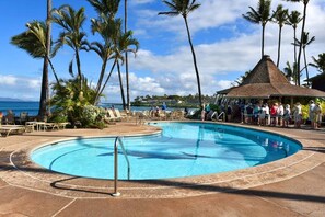 Outdoor pool - Direct OceanFront Studio w Amazing Views Pool, Steps to Beach-Napili Shores I270 (Lahaina)