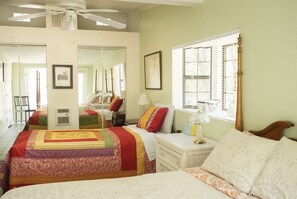 3 habitaciones, tabla de planchar con plancha, wifi y ropa de cama 