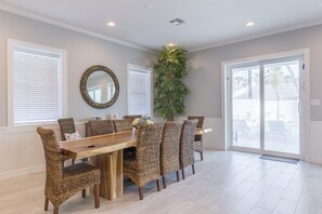 Dining - Upscale Beach Home with Private Pool & Hot Tub! Walk to Beach! (South Padre Island)