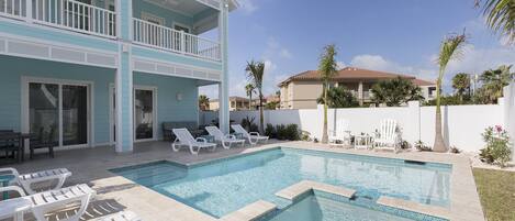 A heated pool