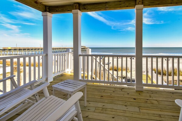 Property grounds - Against The Wind A, Oceanfront Home, Amazing Pier View, Duplex (Garden City Beach)