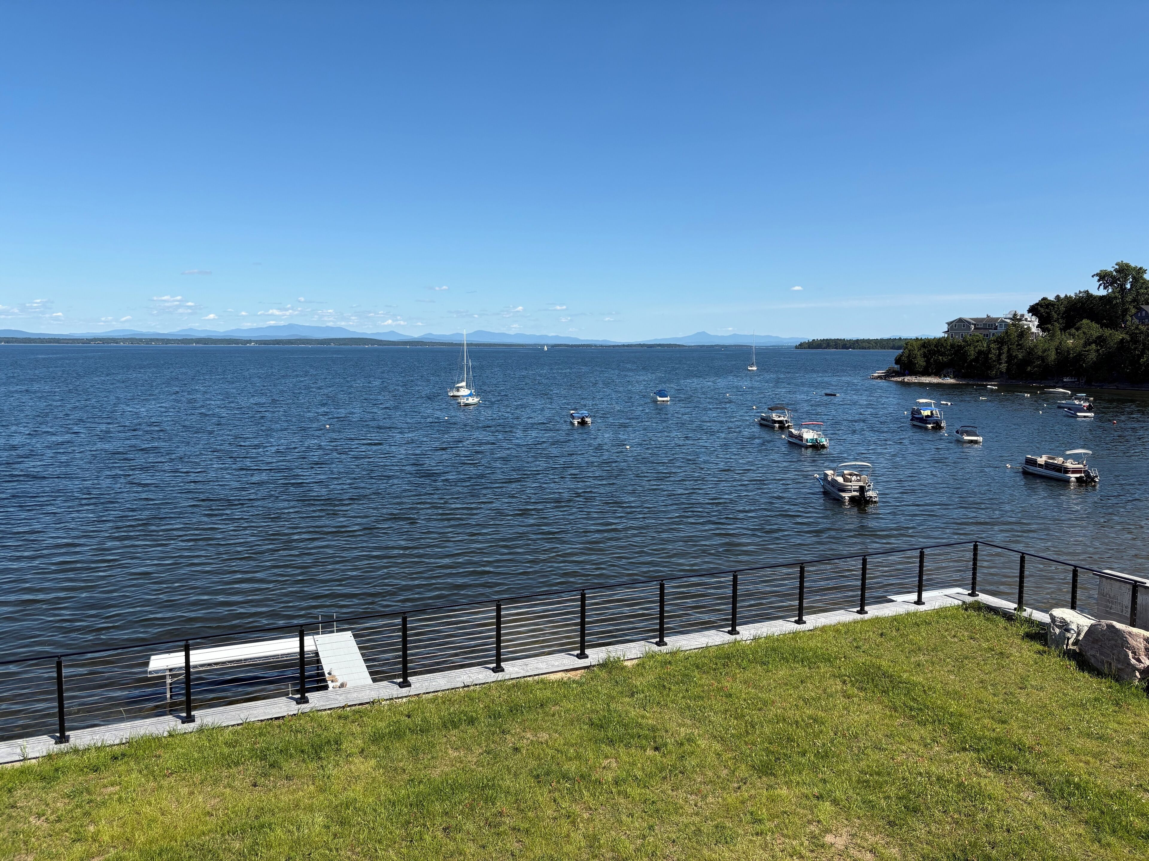 Backyard view of Vermont and Valcour Island