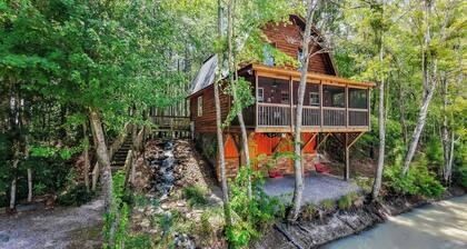 Geheime romantische Hütte von South Carolina mit großem grünem Ei-Grill