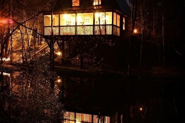 Cabin at night !!!