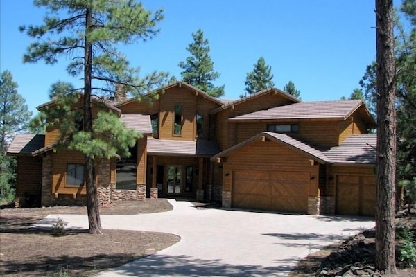 Front of home and paver driveway
