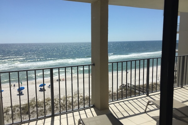 view from master bedroom sliding glass doors