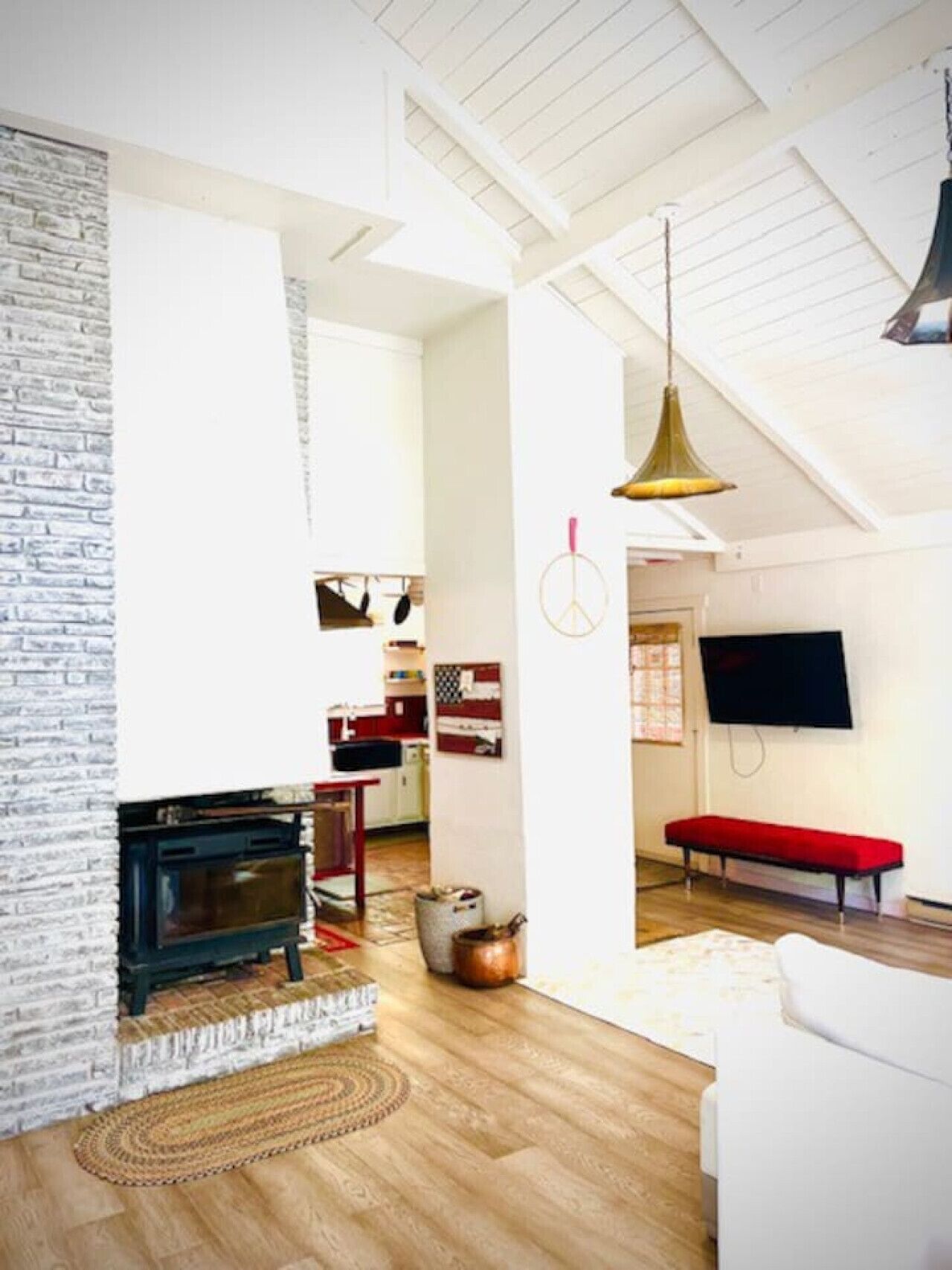 Télévision, cheminée, Netflix, services de streaming