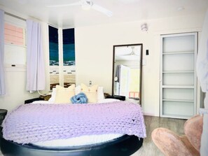 1 bedroom, blackout curtains, iron/ironing board, WiFi