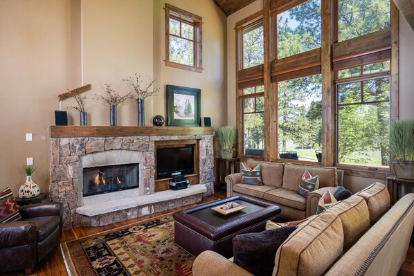 TV, fireplace, DVD player