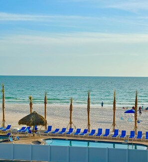 Sun loungers, beach towels