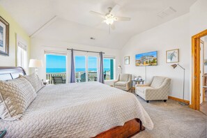 7 bedrooms, desk, free WiFi, bed sheets - Premier Oceanfront Home in Waves w/ Pool, Hot Tub, Game Room (Waves)